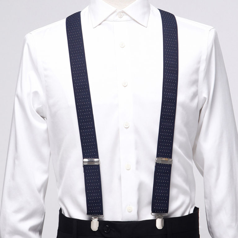 Blue Suspenders Navy Blue Patterned Suspendermen