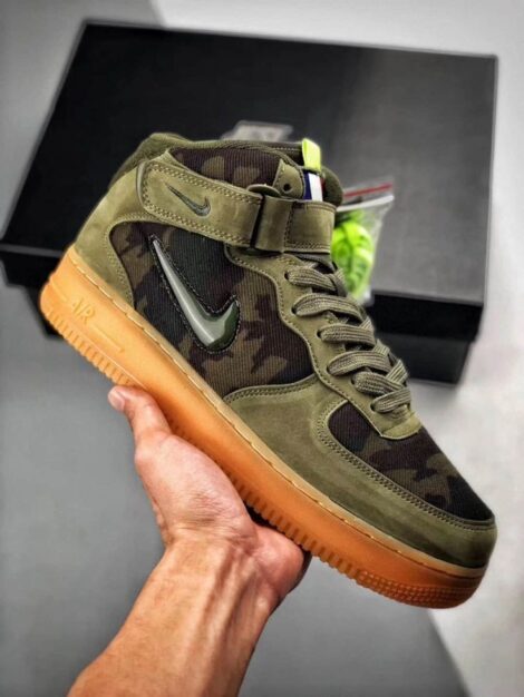 nike air force 1 camo mid, mens fashion sneakers